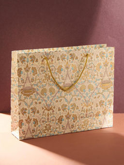 Fabindia - Beige Paper Aariana Gift Bag