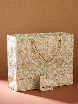Fabindia - Off White Paper Aariana Gift Bag