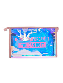 Visual Echoes - Holographic Dream Daily Essential Pouch - Pink