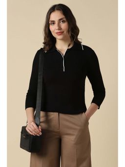 Allen Solly - Women Black Solid Casual Top