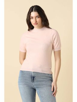 Allen Solly - Women Pink Solid Casual Top