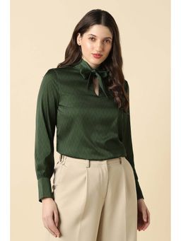 Allen Solly - Women Green Printed Formal Top
