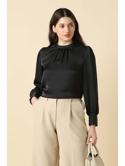 Allen Solly - Women Black Solid Formal Top