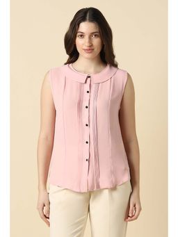 Allen Solly - Women Pink Solid Formal Top