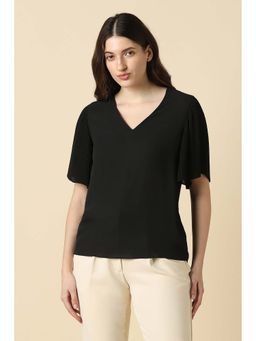 Allen Solly - Women Black Solid Formal Top