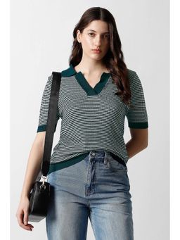 Van Heusen - Women Green Formal Top