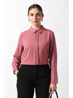 Van Heusen - Women Pink Solid Formal Stylized Top
