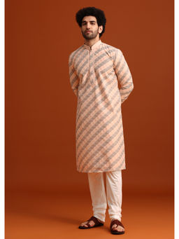 KALKI FASHION - Peach Woven Kurta with Pant