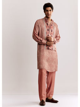 KALKI FASHION - Brown Ajrakh Printed Kurta with Pant