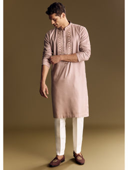 KALKI FASHION - Pink Modal Thread Work Kurta with Pant