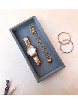 La Trove - Premium Plain Jewellery Organizer Mini Tray Grey