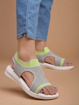Shoetopia - Comfortable & Trendy Grey Sandals for Girls
