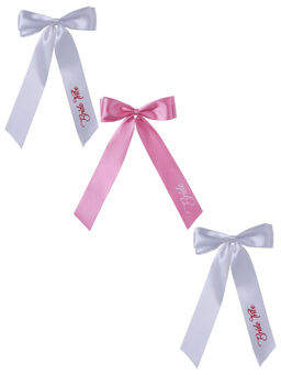 Arendelle - Satin Silk Bride and Bride Tribe Bow Clips (Pack Of 3) (16 Years And Above)