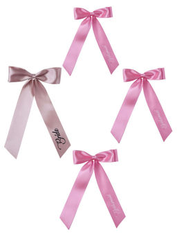 Arendelle - Satin Silk Bride and Bridesmaid Bow Clipss (Pack Of 4) (16 Years And Above)