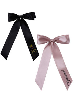 Arendelle - Satin Silk Bride and Bridesmaid Bow Clipss (Pack Of 2) (16 Years And Above)