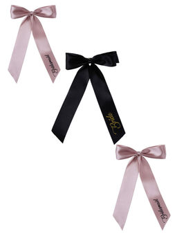 Arendelle - Satin Silk Bride and Bridesmaid Bow Clipss (Pack Of 3) (16 Years And Above)