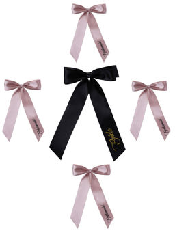 Arendelle - Satin Silk Bride and Bridesmaid Bow Clipss (Pack Of 5) (16 Years And Above)