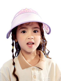 Little Surprise Box - Lilac Unicorn Theme Soft Fabric Visor Cap (3-12 Years)