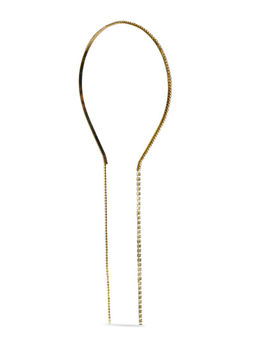 Ribbon Candy - Golden Crystal Rhinestone Long Tassel Head Band (16 Years And Above)