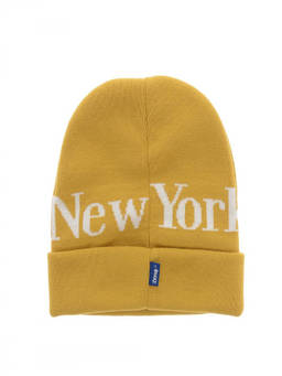 Awake Ny - Yellow Logo Beanie Cap