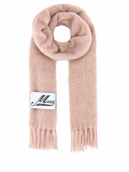 Marni - Light Pink Fringed Scarf