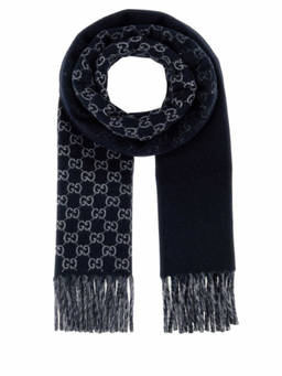 Gucci - Black Logo Scarf