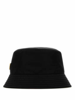 PRADA - Black Logo Bucket Hat