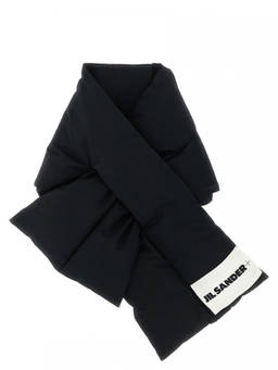 Jil Sander - Black Solid Muffler Scarf