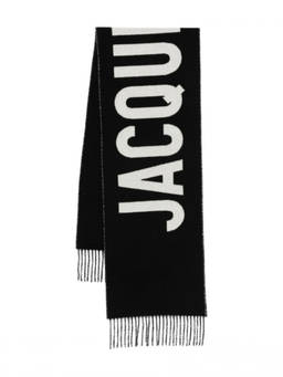 JACQUEMUS - Black Logo Scarf