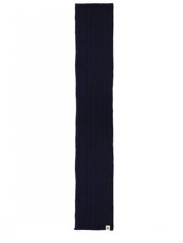 BALLY - Navy Blue Knitted Scarf