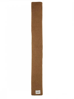 Jil Sander - Beige Logo Knitted Scarf