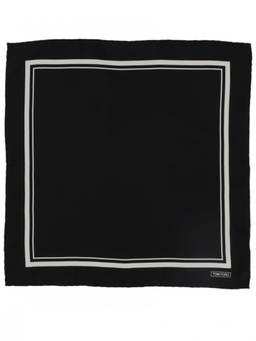 Tom Ford - Black Logo Square Scarf