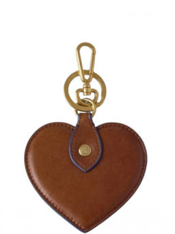 Mulberry - Brown Heart Solid Key Holder