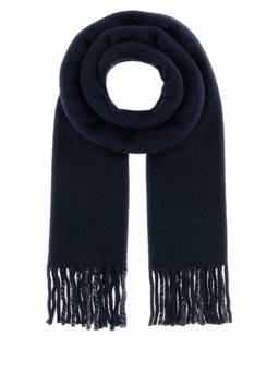 PRADA - Blue Logo Scarf