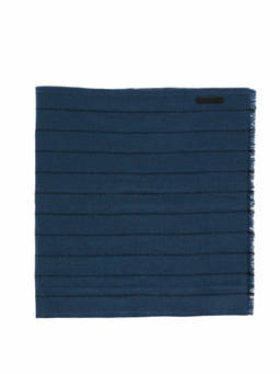 Zegna - Dark Blue Stripes Scarf