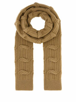 Stella McCartney - Camel Brown Wool Scarf