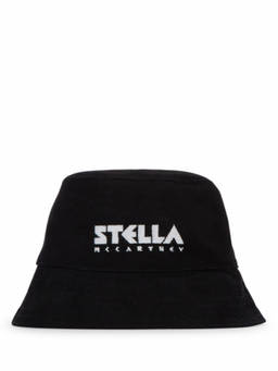 Stella McCartney - Black Classic Logo Bucket Hat