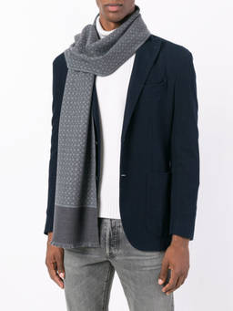 Ferragamo - Grey Gancini Wool Scarf