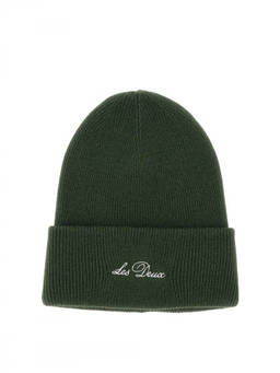Les Deux - Dark Green Logo Beanie Cap