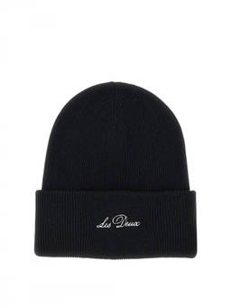Les Deux - Black Logo Beanie Cap