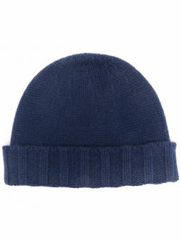 Drumohr - Navy Blue Beanie Hat