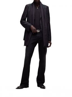 Gucci - Black Classic Solid Scarf