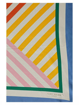 Kurt Geiger - Multicolor Stripe Logo Scarf