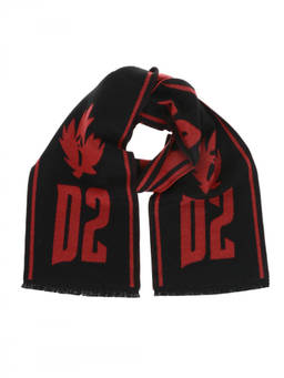 Dsquared2 - Black Logo Scarf