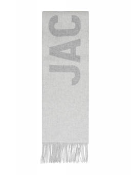 JACQUEMUS - Grey Wool Logo Scarf