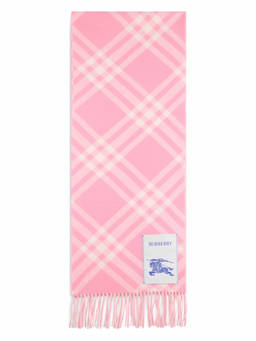 Burberry - Pink Tartan Checks Scarf