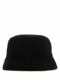 PRADA - Black Textured Bucket Hat