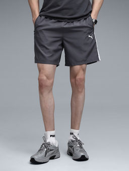 Puma - Grey Essentials Zippered Woven Shorts