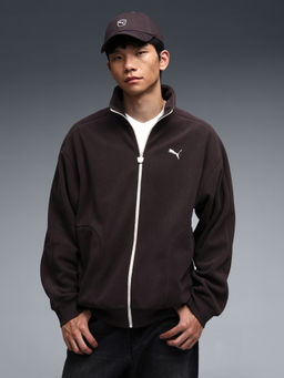 Puma - Brown Essentials Elevated Relaxed Winterized Track Jacket