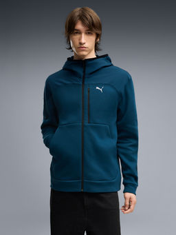 Puma - Teal Tech Full-Zip Hooded Jacket
